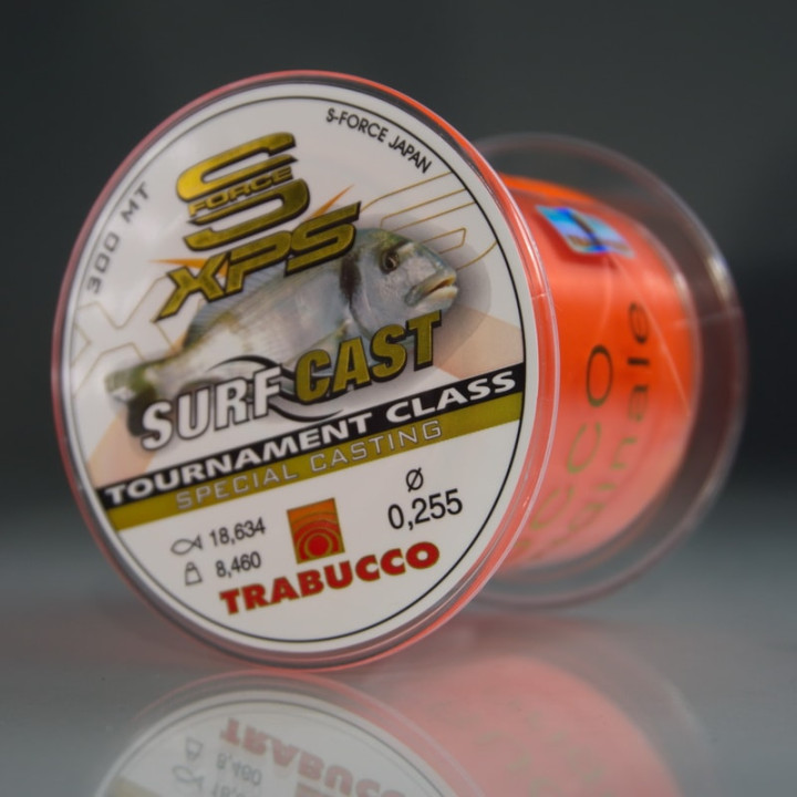 Морская Леска Trabucco S-FORCE XPS SURF CASTING 0,228 / 6,46 кг / 300 м